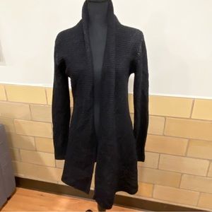 Alashan luxe Wool Cashmere mini duster open from cardigan